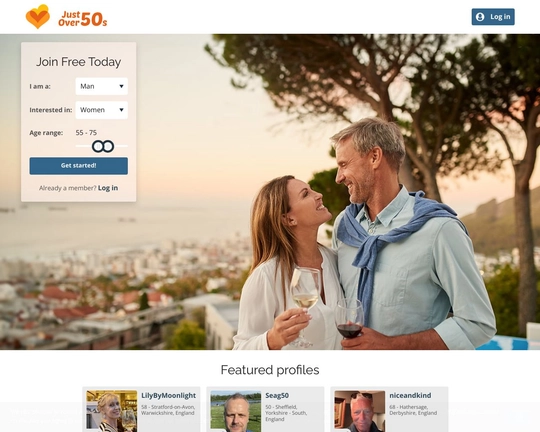 Just Over 50s Dating Logo