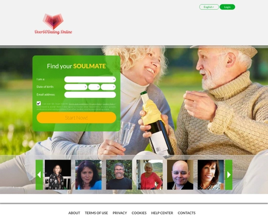 Over 60 Dating.Online Logo