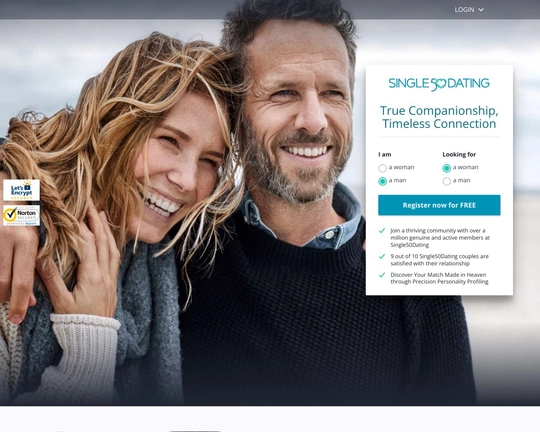 Single 50 Dating Logo